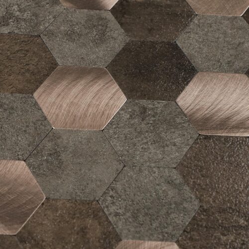 3D Fish Scale aluminum Mosaic