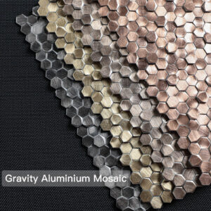 3D Hexagon Gravity Aluminium Mosaic