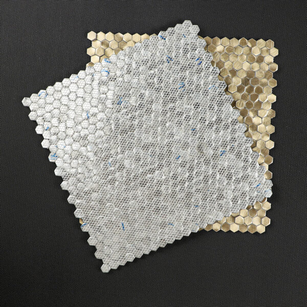 3D Hexagon Gravity Aluminium Mosaic