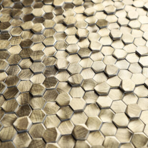 3D Hexagon Gravity Aluminium Mosaic