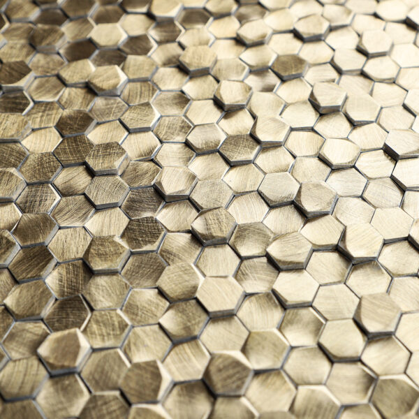 3D Hexagon Gravity Aluminium Mosaic
