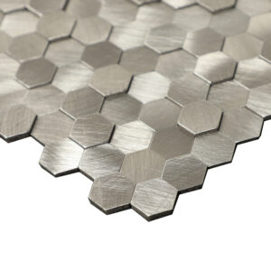 3D Peel and Stick Mini Hexagon Mosaic Tile