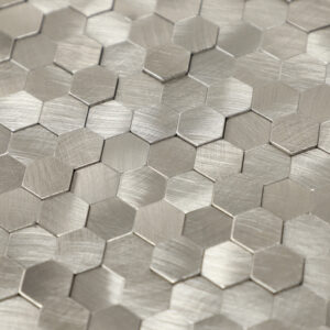 3D Peel and Stick Mini Hexagon Mosaic Tile