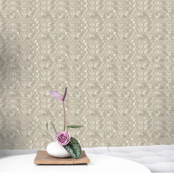 3D Peel and Stick Mini Hexagon Mosaic Tile