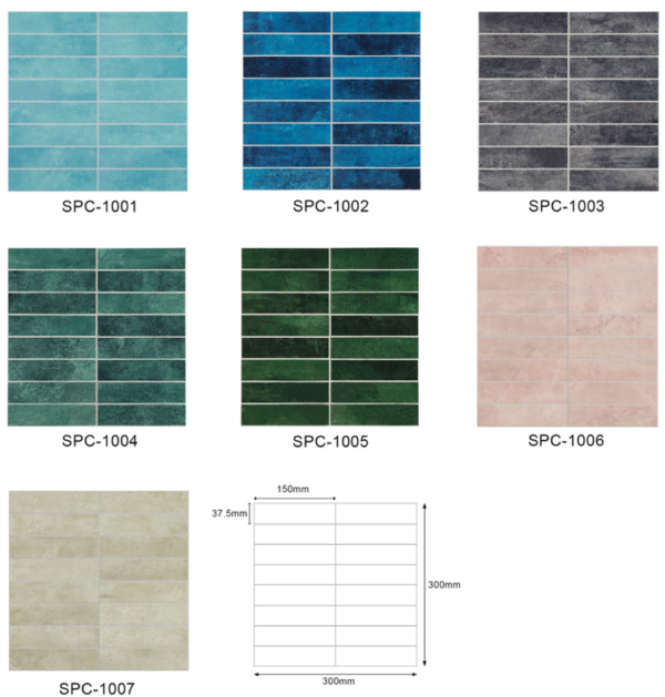 SPC-1001-JH Bulk Supply SPC Peel and Stick Mosaic Tiles