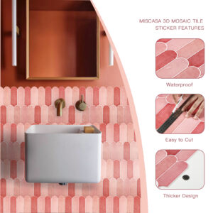 主图混粉色 Self Adhesive 3D Wall Stickers