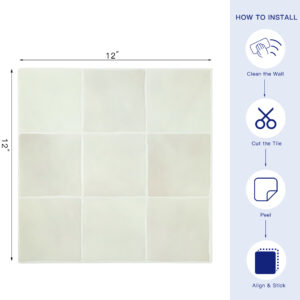 Square 3D Mosaic Wall Stickers