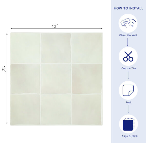 Square 3D Mosaic Wall Stickers