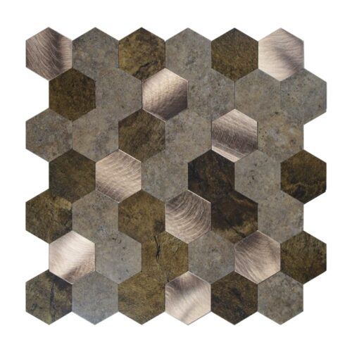 Peel and Stick Hexagon Mosaic