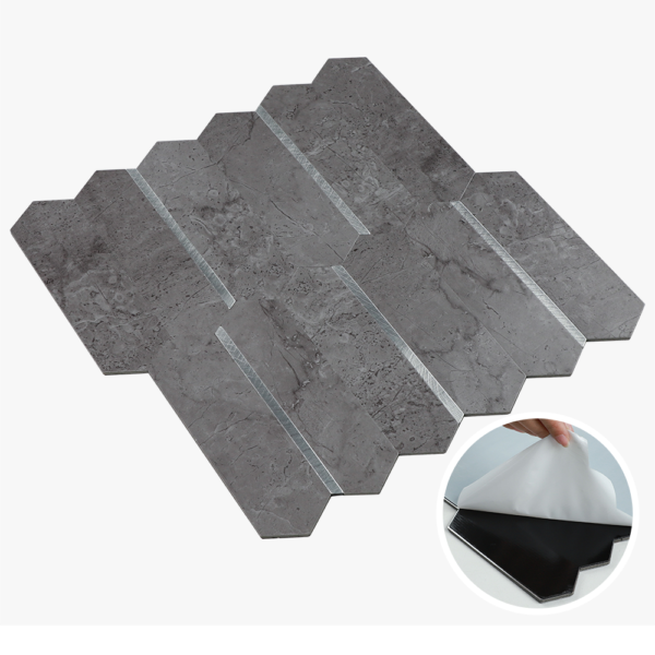 3.26 Long Hexagon Peel and Stick Tiles