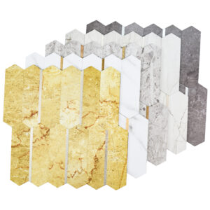 7 Long Hexagon Peel and Stick Tiles