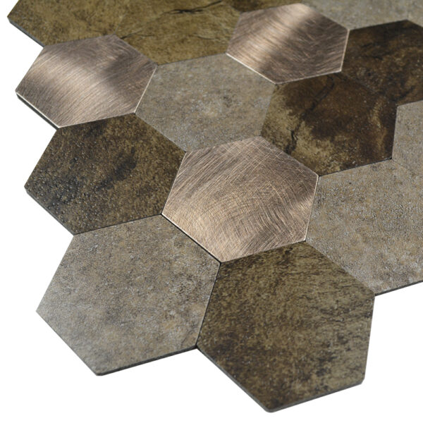 Peel and Stick Hexagon Mosaic