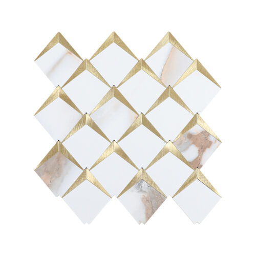 Marble-Look Diamond Aluminum Mosaic