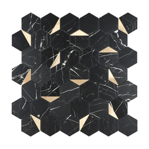 Hexagon Self-Adhesive Aluminum Mosaic