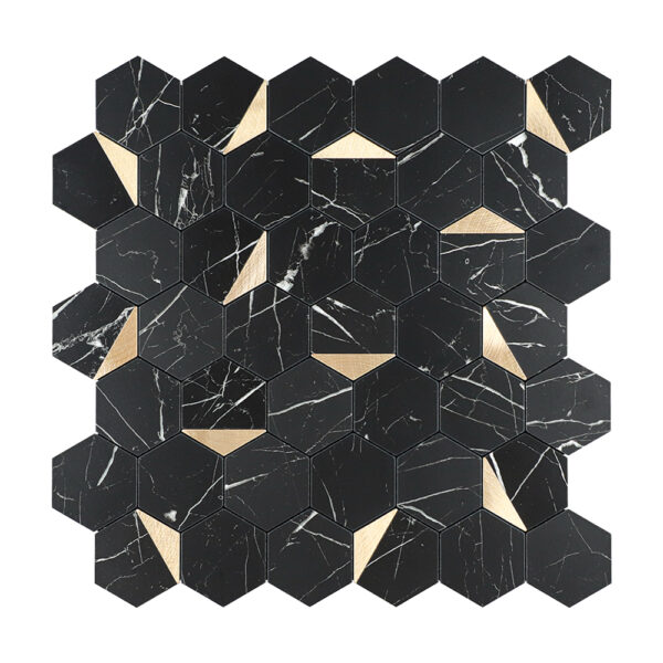 EH-2342 (1) Hexagon Self-Adhesive Aluminum Mosaic