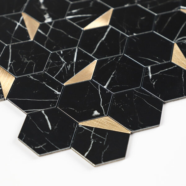EH-2342 (4) Hexagon Self-Adhesive Aluminum Mosaic