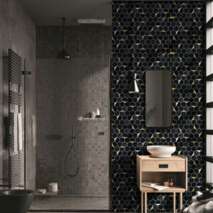 EH-2342 (5) Hexagon Self-Adhesive Aluminum Mosaic
