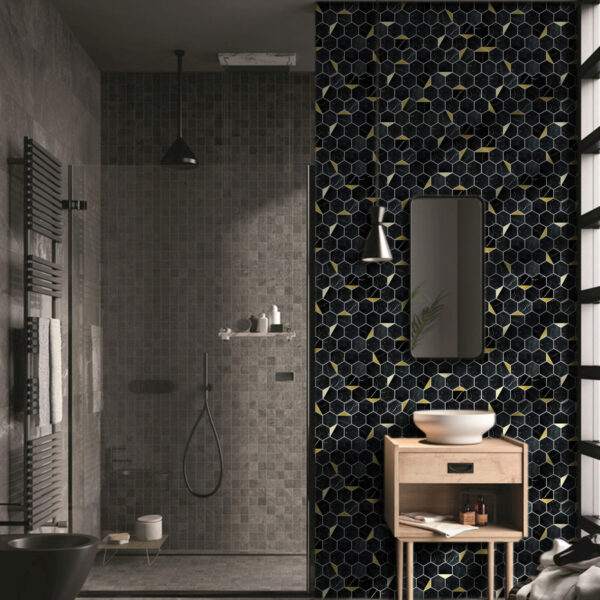 EH-2342 (5) Hexagon Self-Adhesive Aluminum Mosaic