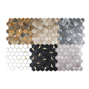 EH-2343 (5) Hexagon Self-Adhesive Aluminum Mosaic