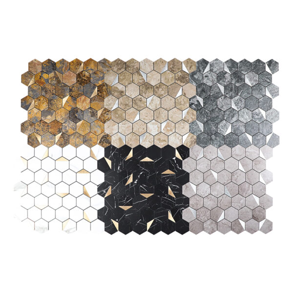 EH-2343 (5) Hexagon Self-Adhesive Aluminum Mosaic