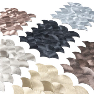 Fanshape Peel and Stick Mosaic Tile