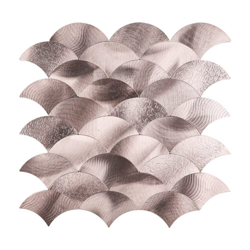 Fanshape Peel and Stick Mosaic Tile