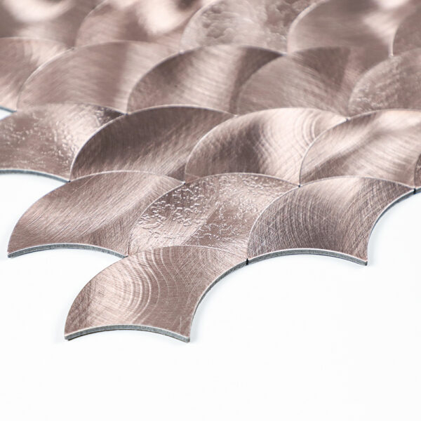 Fanshape Peel and Stick Mosaic Tile