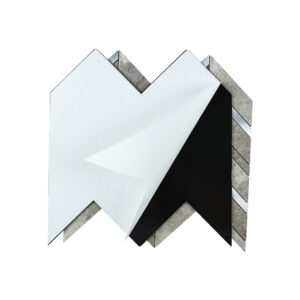 EH-2381 (7) Peel and Stick Chevron Aluminum Mosaic