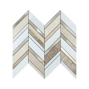 EH-2387 (1) Peel and Stick Chevron Aluminum Mosaic