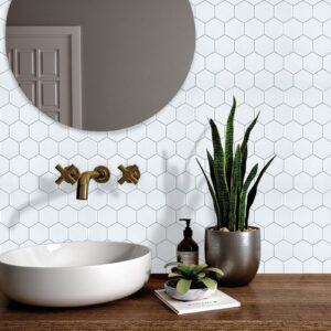 Hexagon Mosaic Tile Stickers