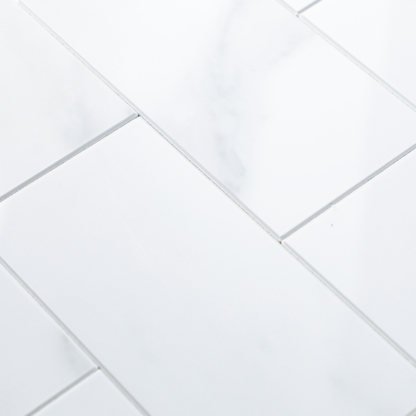 Peel and Stick Subway White Mosaic