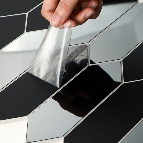 Self-Adhesive Glossy & Matte SPC Mosaic