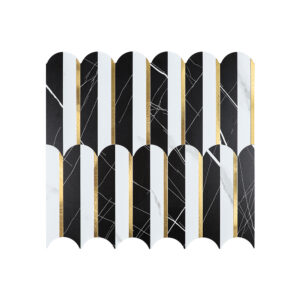 Feather Shape Aluminum Mosaic Tiles 