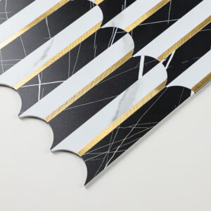 Feather Shape Aluminum Mosaic Tiles 