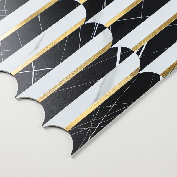Feather Shape Aluminum Mosaic Tiles 