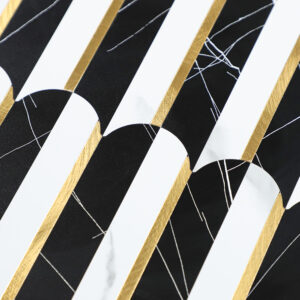 Feather Shape Aluminum Mosaic Tiles 