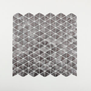 Black Mesh-Backed Metal Tile