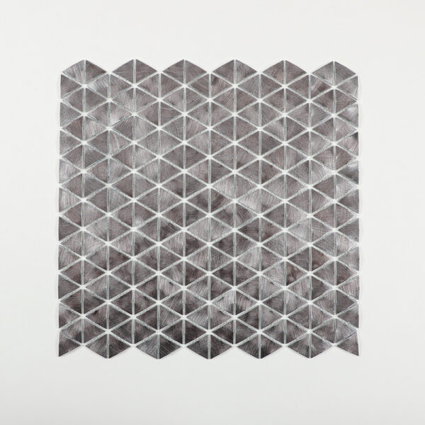 Black Mesh-Backed Metal Tile