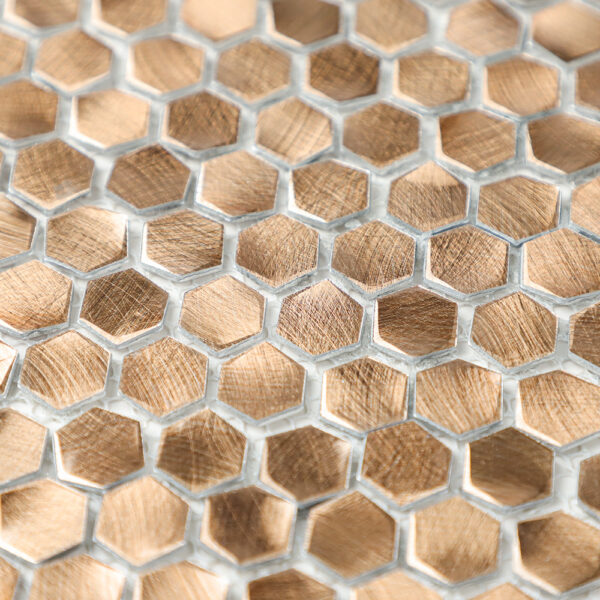 Hexagon Solid Aluminium Mosaic