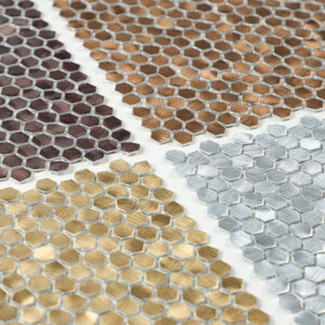 Hexagon Solid Aluminium Mosaic