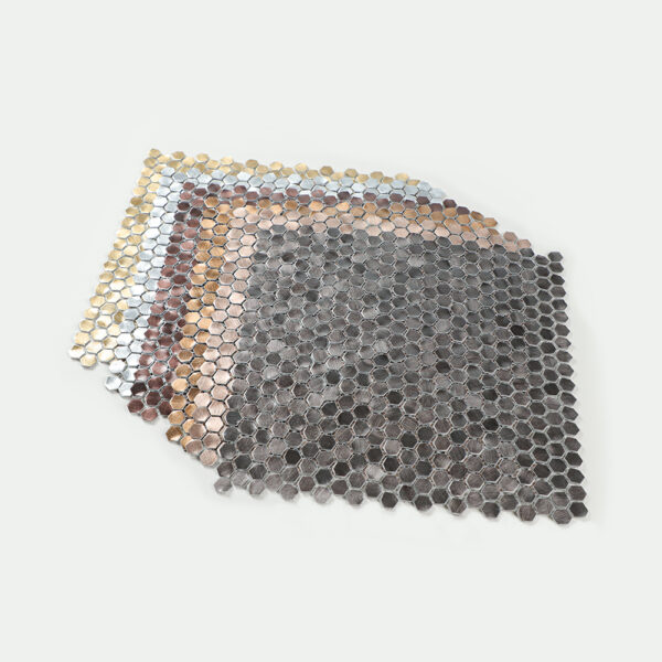 Hexagon Solid Aluminium Mosaic