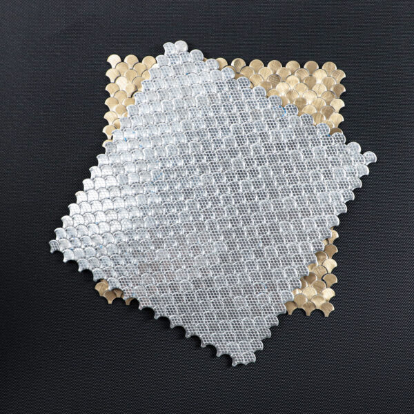 3D Scallop Gravity Aluminium Mosaic