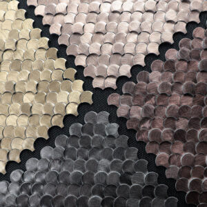 3D Scallop Gravity Aluminium Mosaic