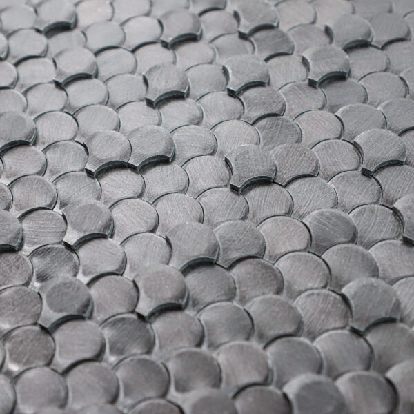 3D Scallop Gravity Aluminium Mosaic