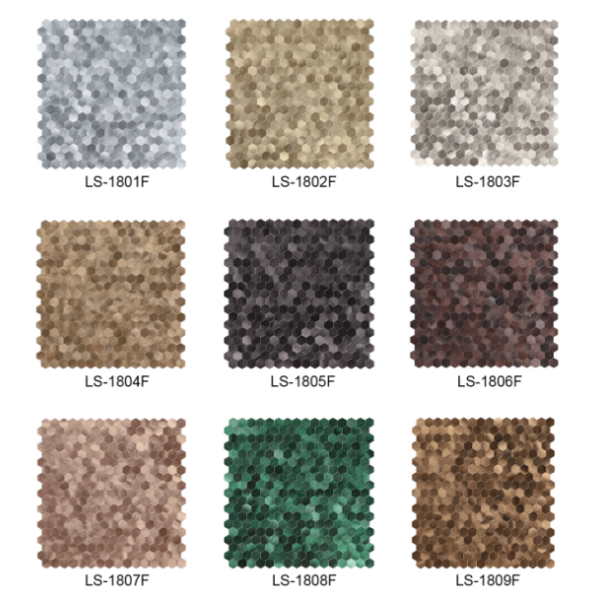 peel and stick hexagon backsplash tiles