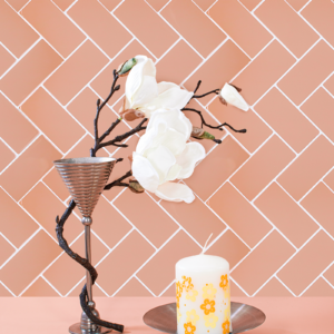 Chevron Kitchen Backsplash Mosaic