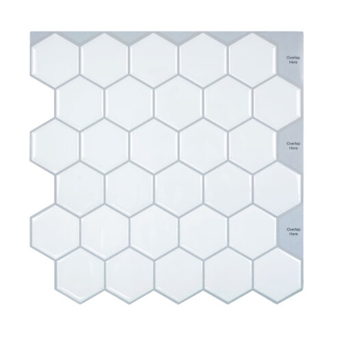 Hexagon Mosaic Tile Stickers